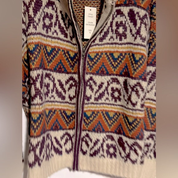 Sloan Rouge Women’s Boheme Cardigan Sweater Size XL - Picture 5 of 10